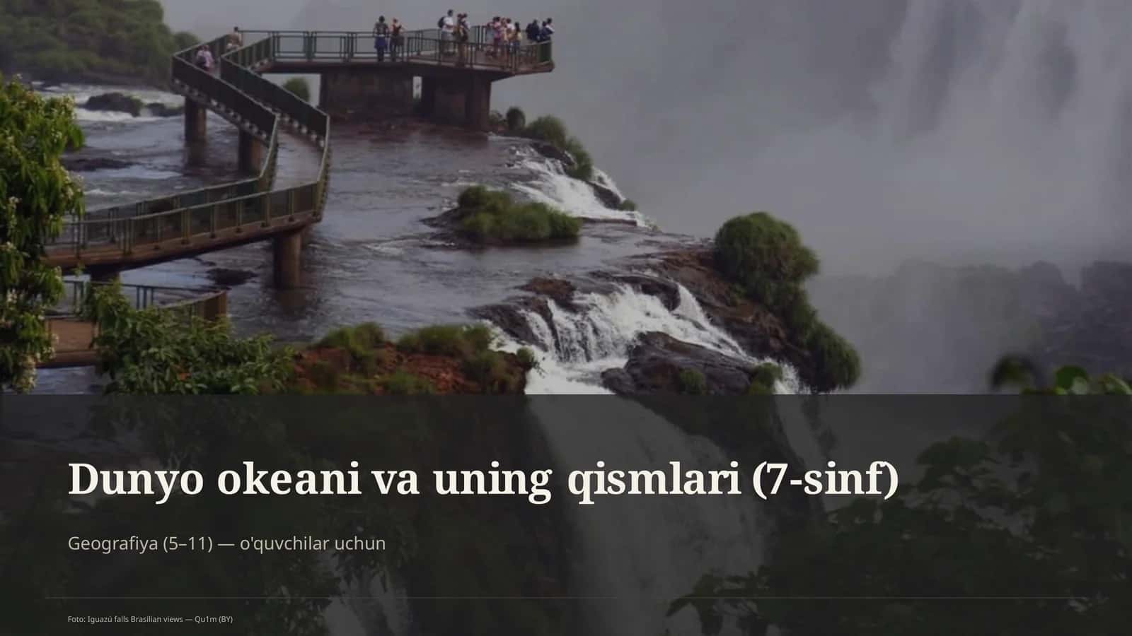 Dunyo okeani va uning qismlari (7-sinf)