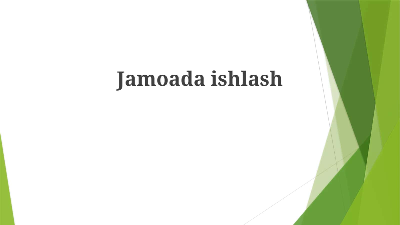 Jamoadaishlash
