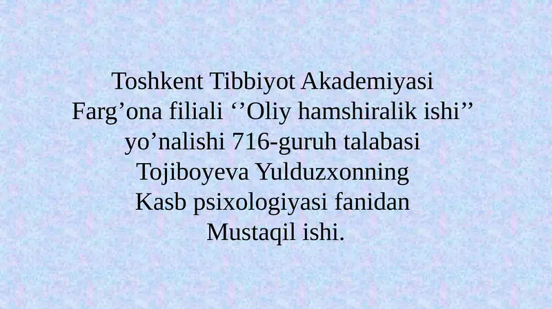 Kasbta'limifaoliyatiga yo'qiladigan zamonaviy talablar