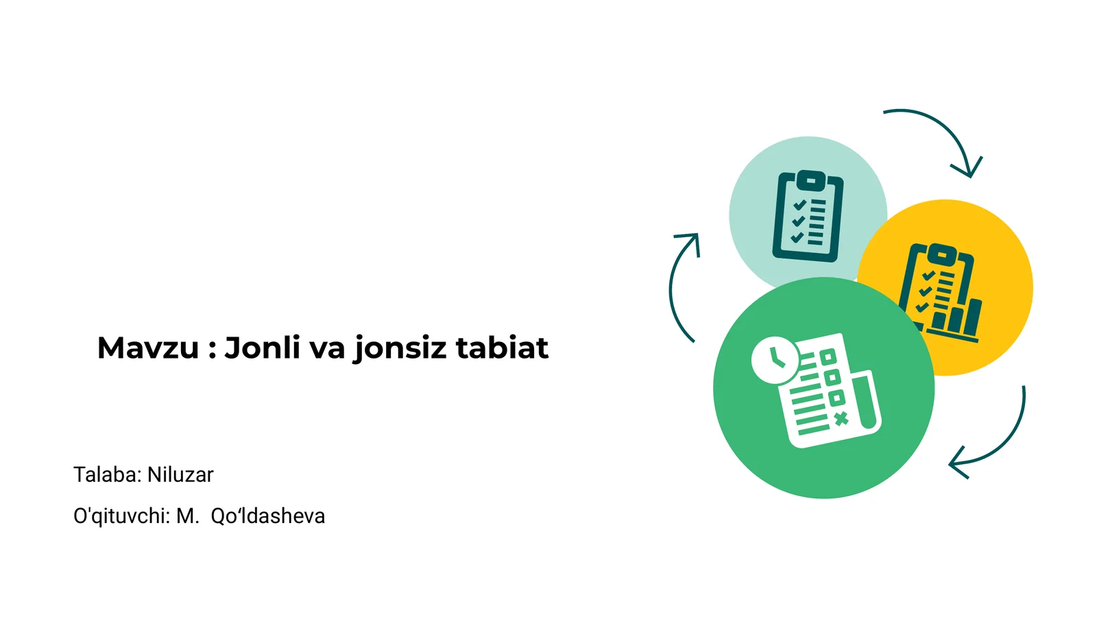 Jonli va jonsiz tabiat