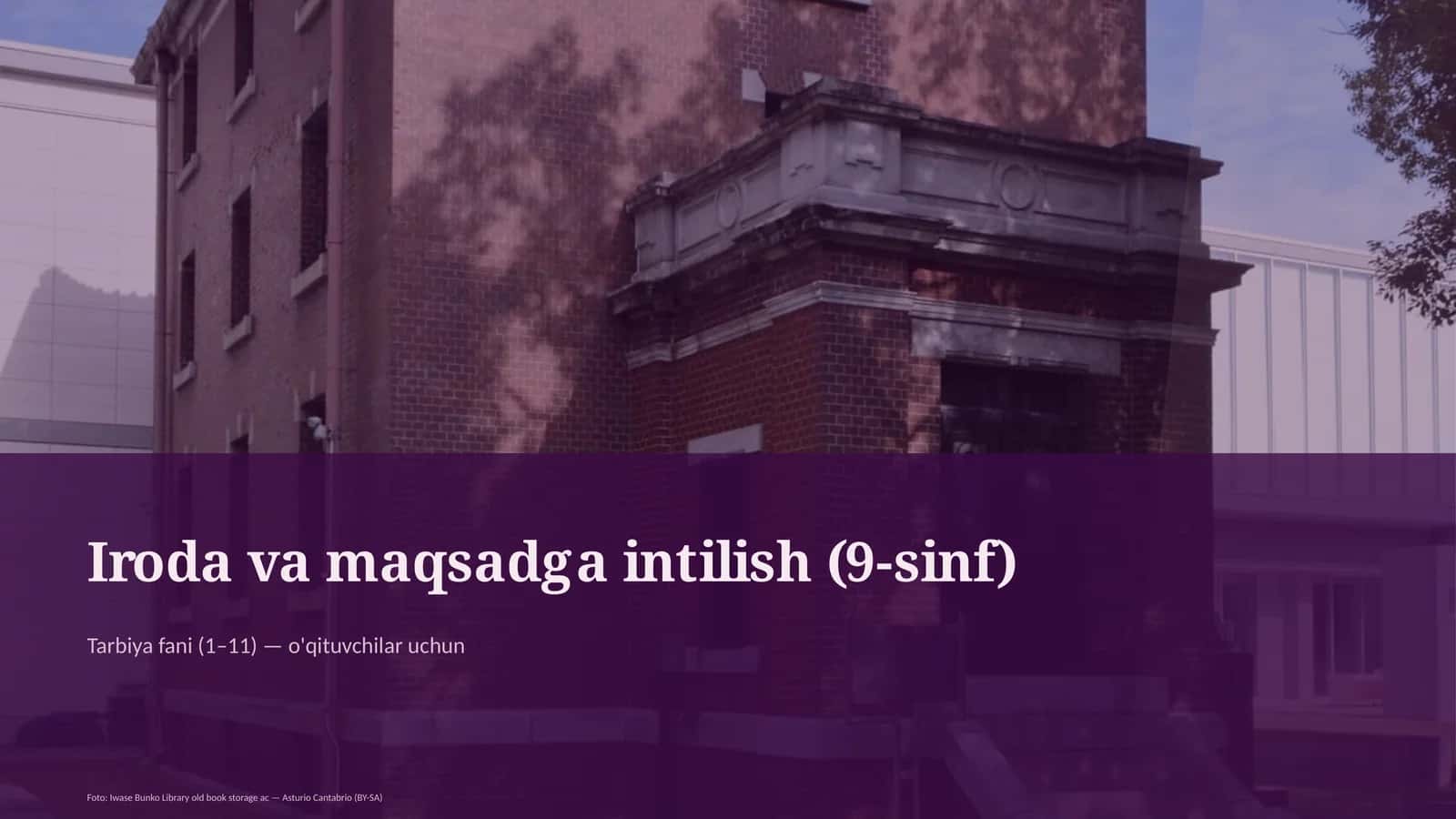 Iroda va maqsadga intilish (9-sinf)