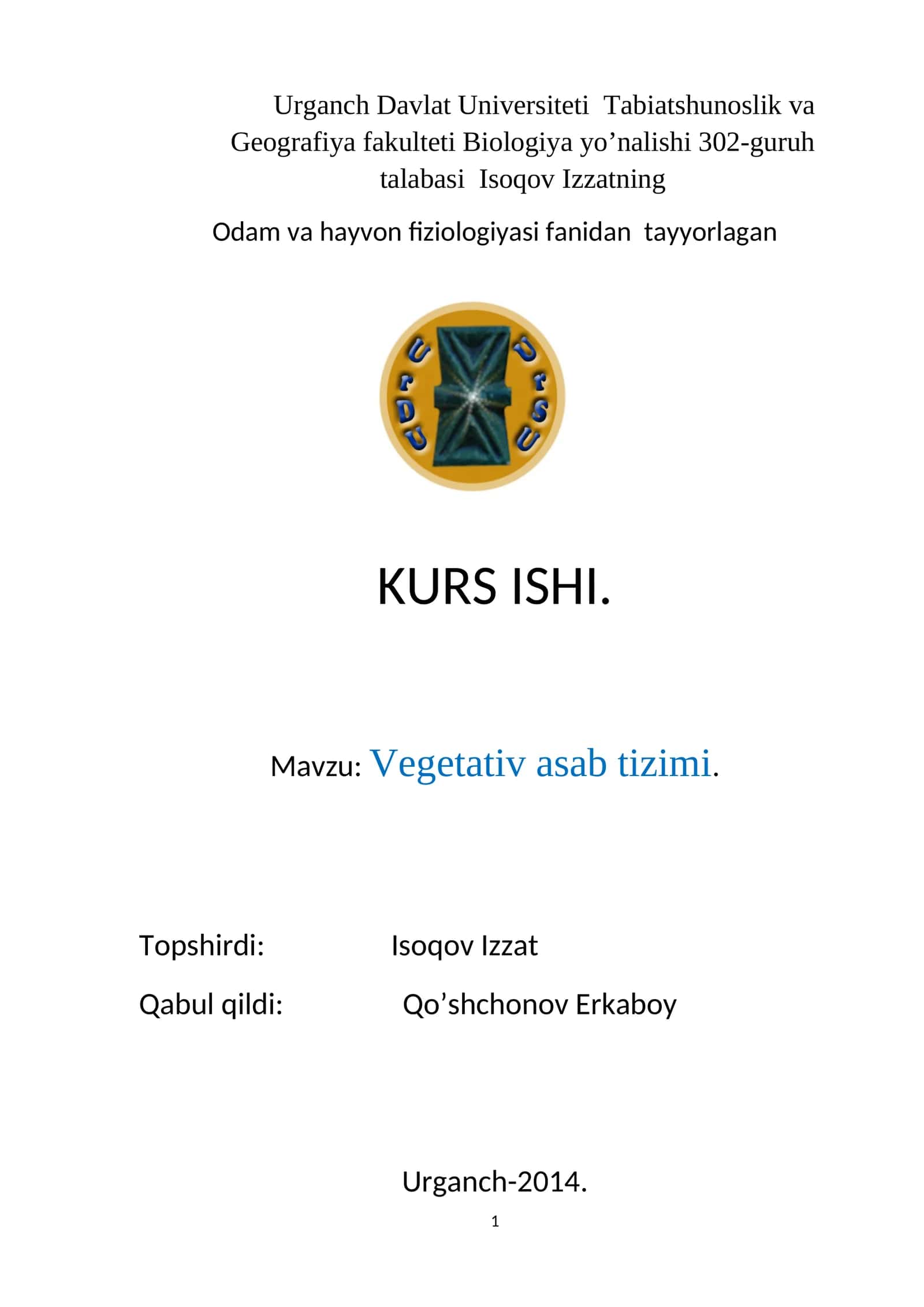 Vegetativ asab tizimi