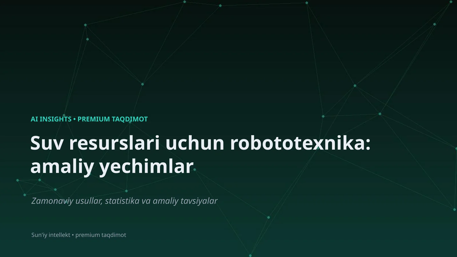 Sun'iy intellekt • premium taqdimot