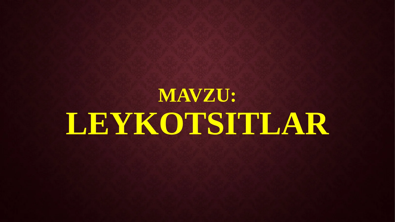 Leykotsitlar