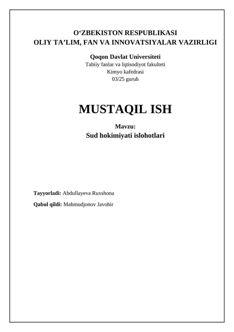 Sud hokimiyati islohotlari