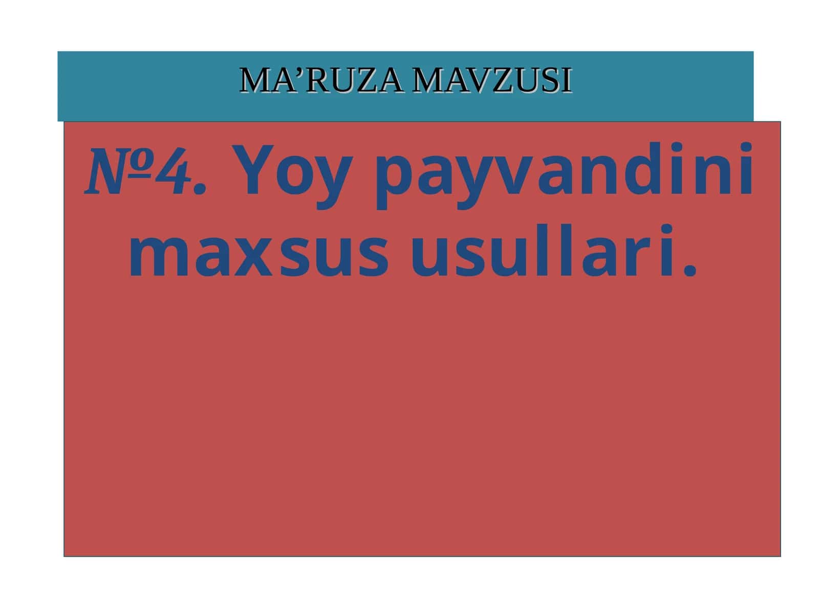 Yoy payvandini maxsus usullari