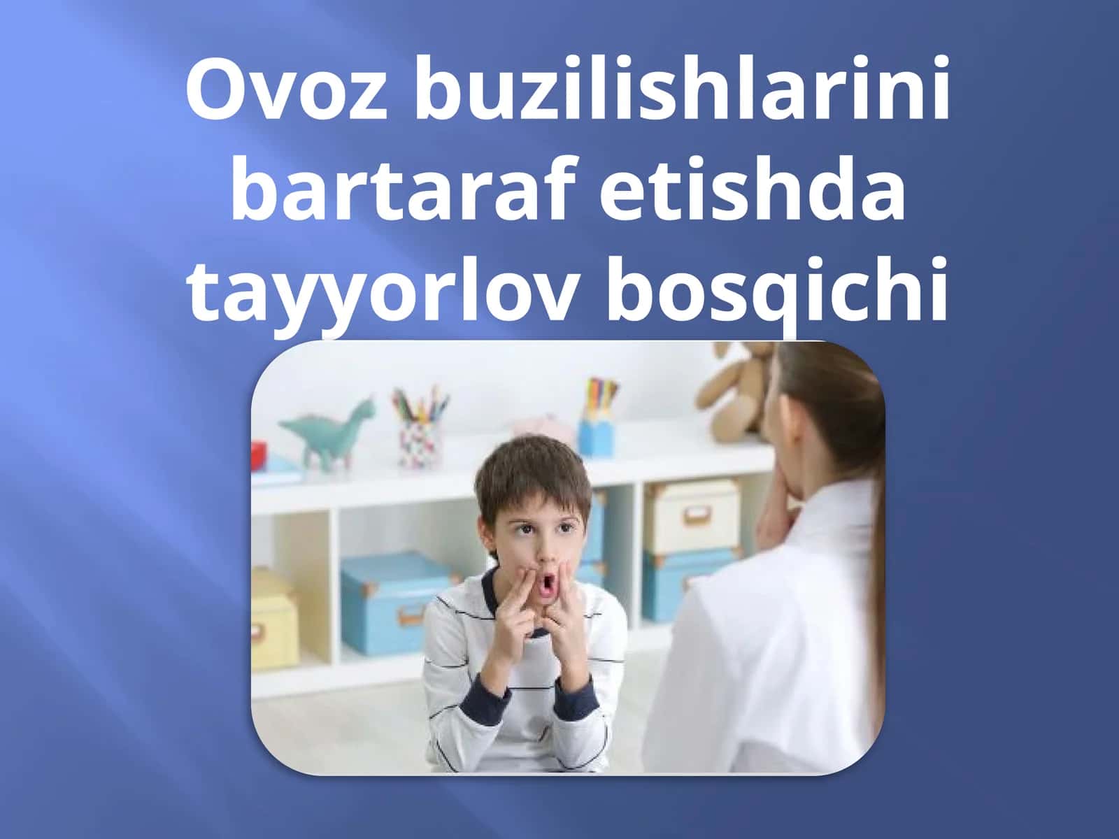 Ovozbuzilishlarinibartarafetishdatayyorlovbosqichi