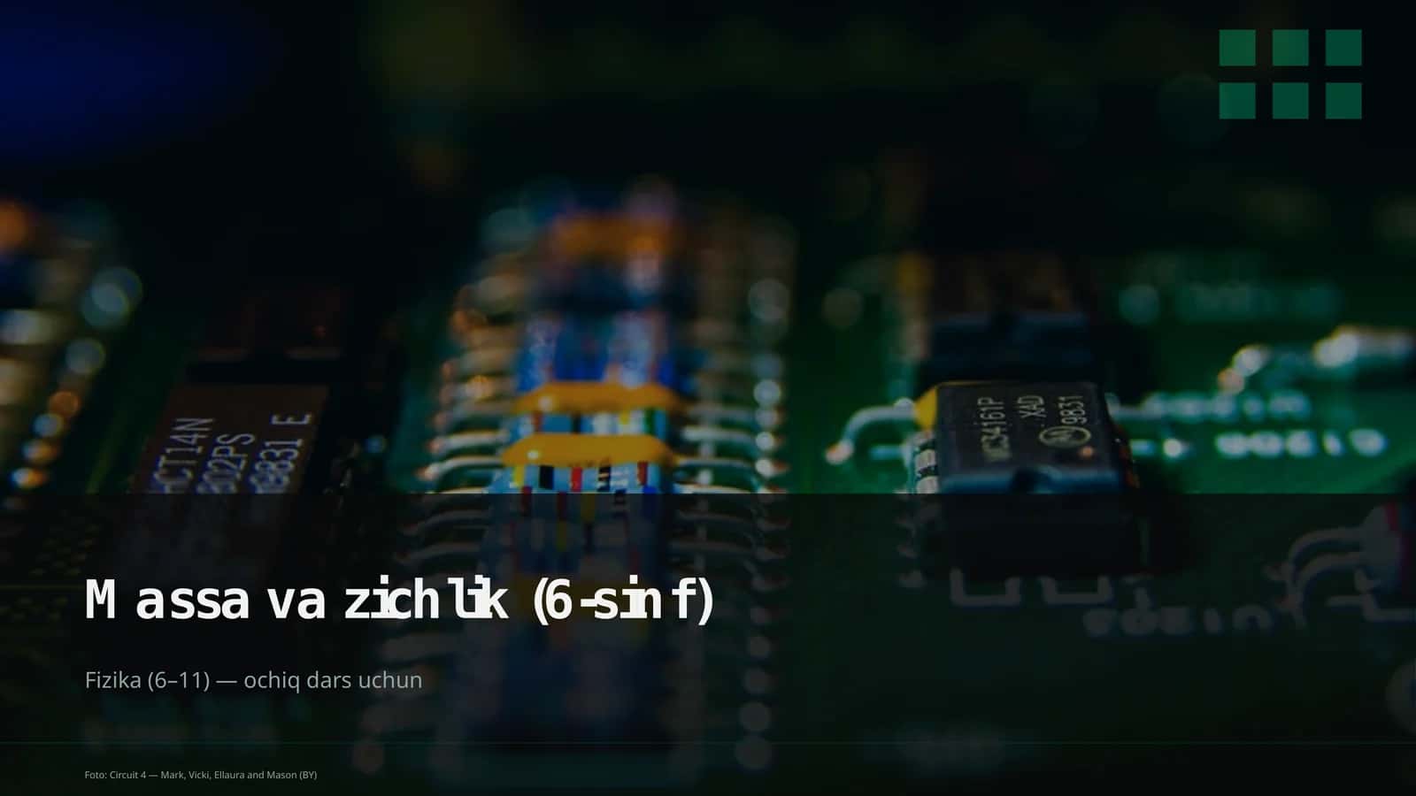 Massa va zichlik (6-sinf)