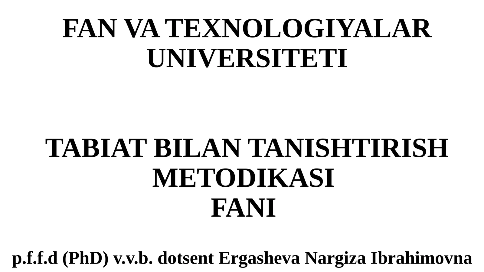 MAKTABGACHA YOSHDAGI BOLALARNI TABIAT BILAN TANISHTIRISH METOD VA VOSITALARI