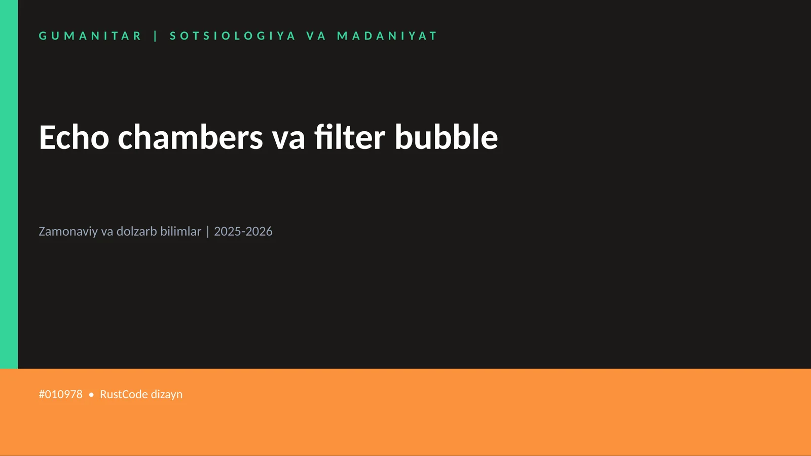 Echo chambers va filter bubble