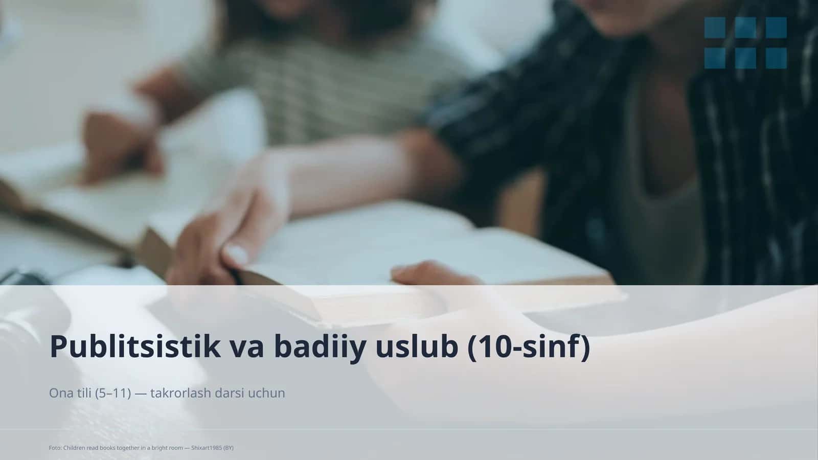 Publitsistik va badiiy uslub (10-sinf)