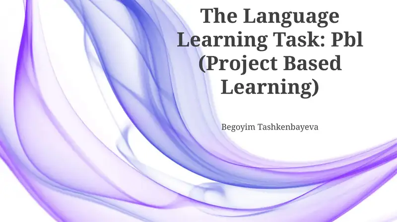 Enhance language skills, foster deeper learning, promote collaboration and communication through Project Based Learning tasks