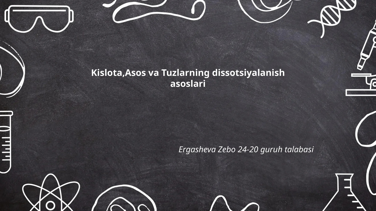 Kislota,Asos va Tuzlarning dissotsiyalanish asoslari
