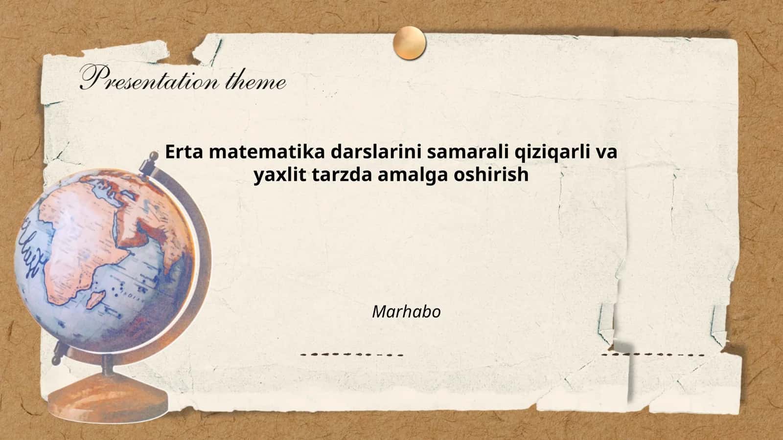 Erta matematika darslarini samarali qiziqarli va yaxlit tarzda amalga oshirish