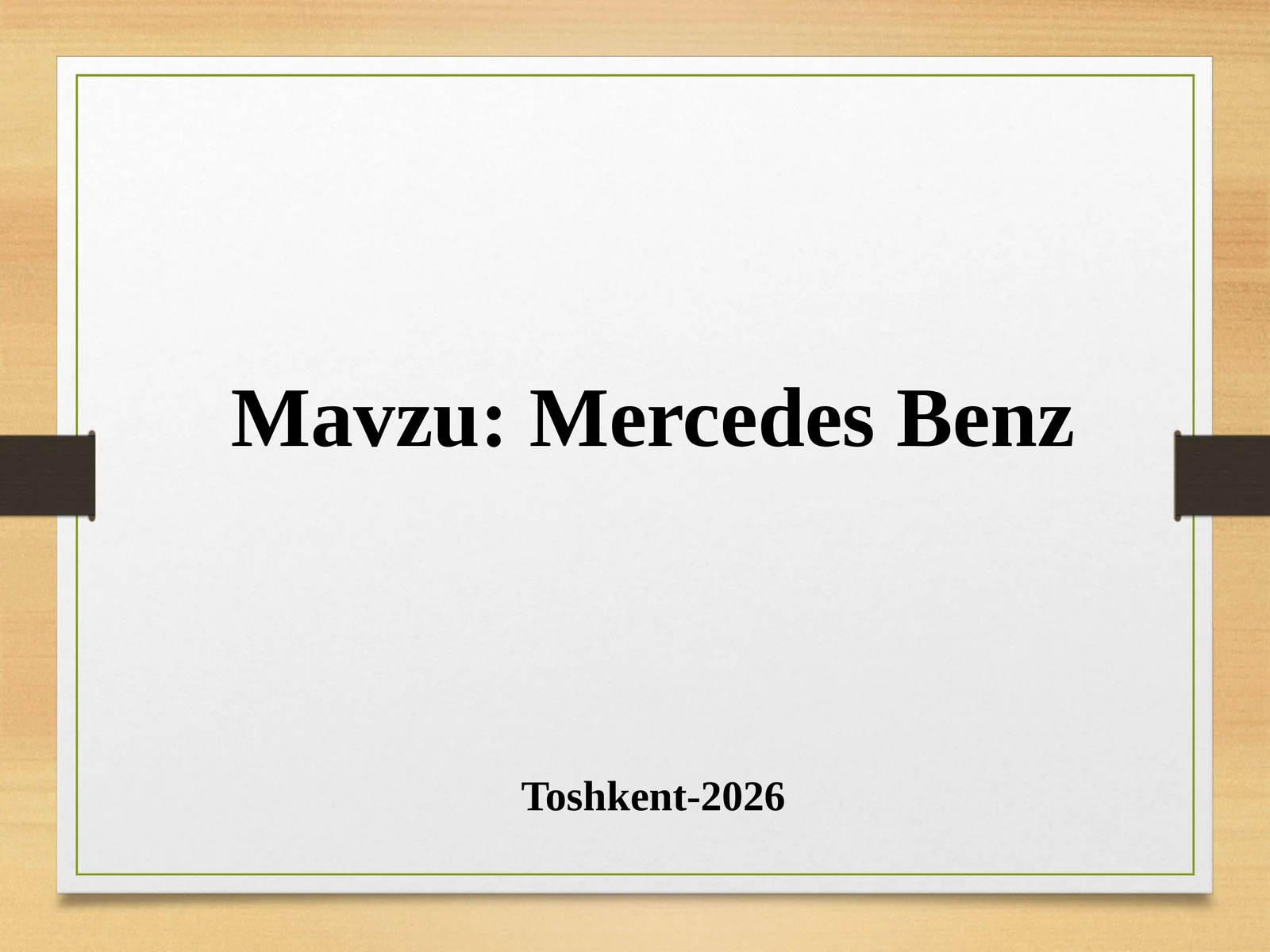 Mercedes Benz