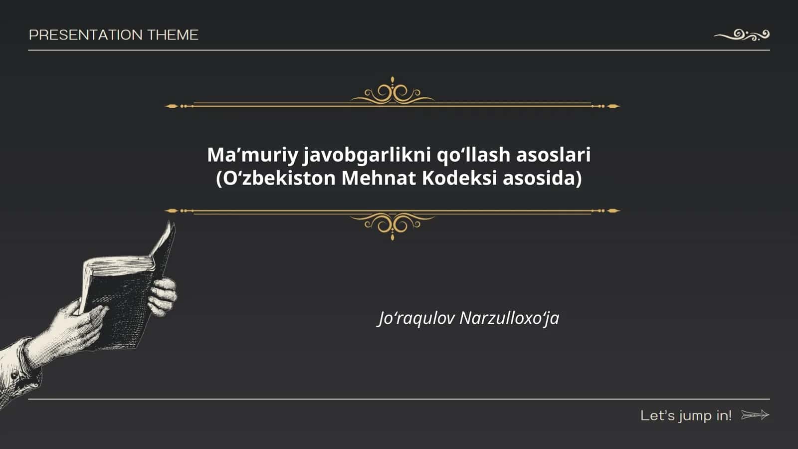 Maʼmuriy javobgarlikni qoʻllash asoslari (Oʻzbekiston Mehnat Kodeksi asosida)