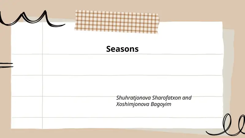 Seasons