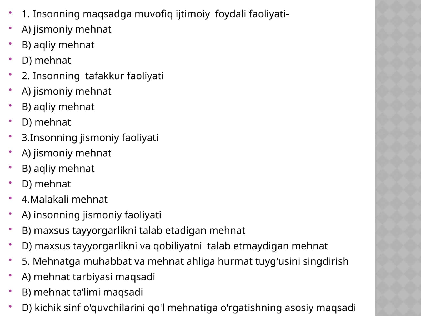 Insonning maqsadga muvofiq ijtimoiy foydali faoliyati