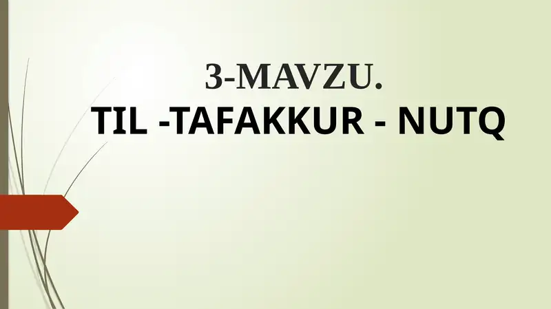 Til-Tafakkur-Nutq