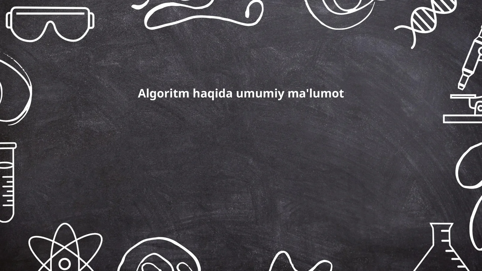 Algoritm tushunchasi