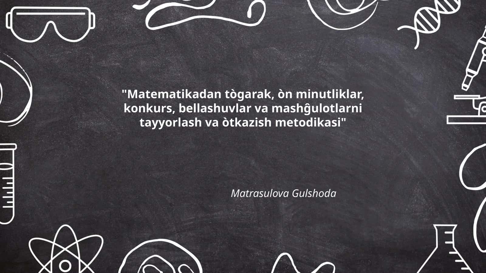 Matematikadan tògarak mashĝulotlarini rejalashtirish