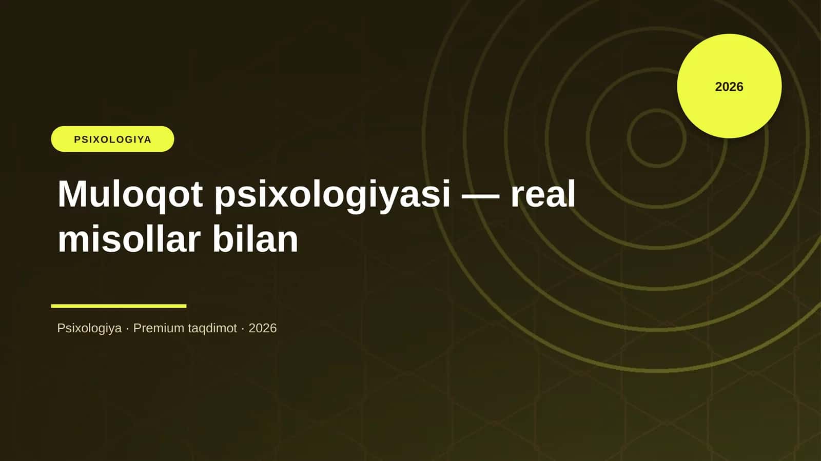 Muloqot psixologiyasi — real misollar bilan
