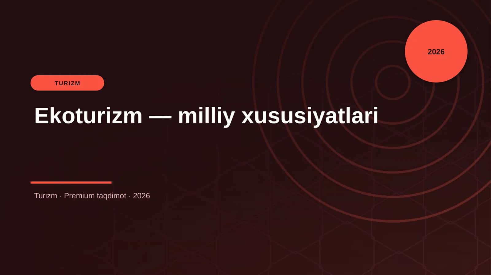 Ekoturizm — milliy xususiyatlari