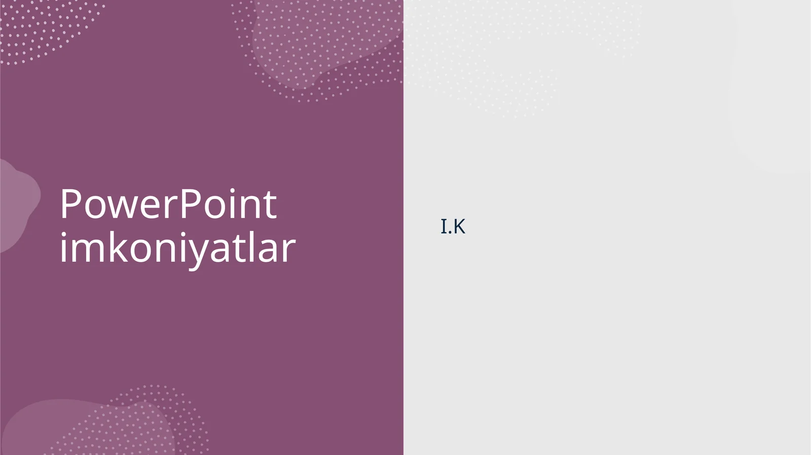 PowerPoint imkoniyatlar
