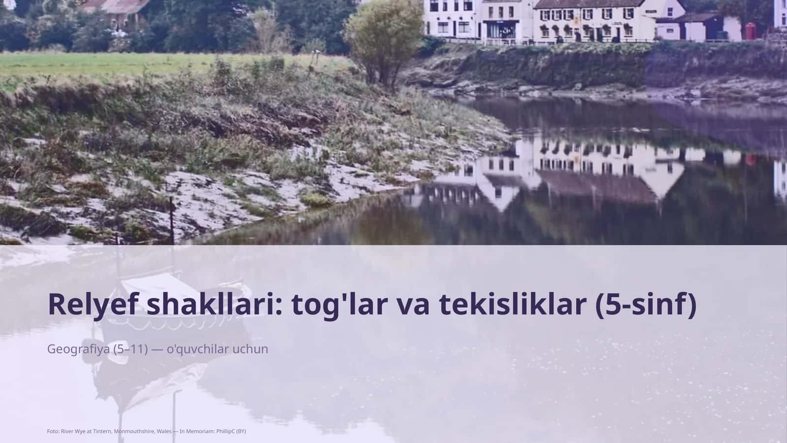 Relyef shakllari: tog'lar va tekisliklar (5-sinf)
