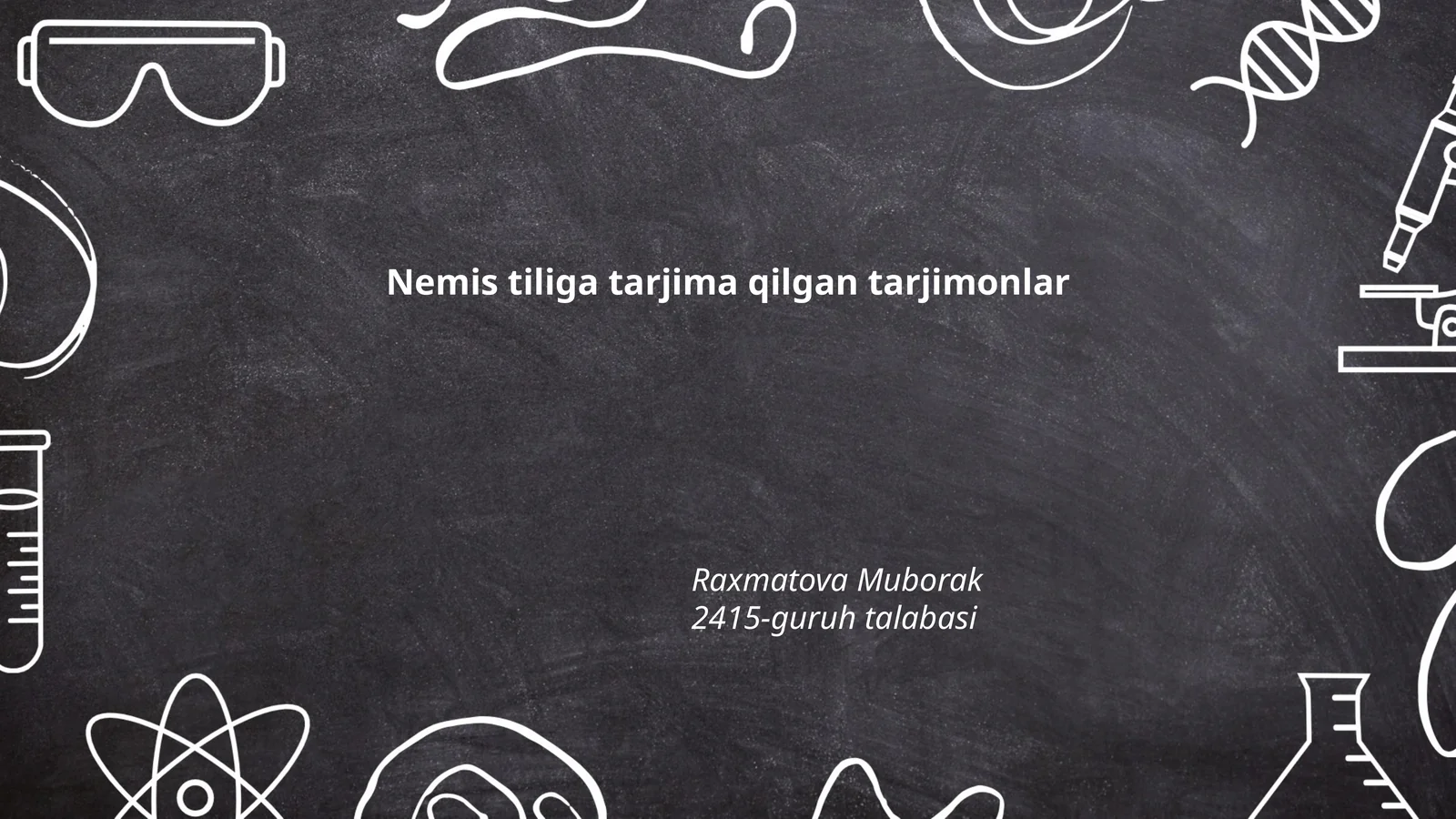 Nemis tiliga tarjima qilgan tarjimonlar