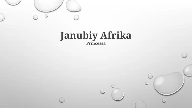 Janubiy Afrika Princessa