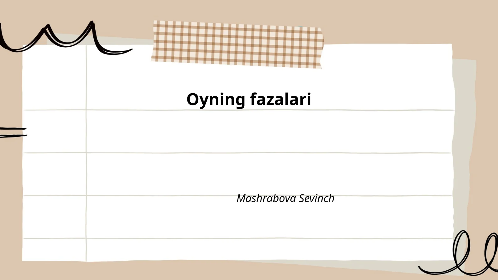 Oyning fazalari