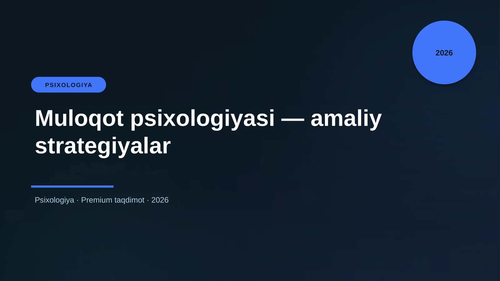 Muloqot psixologiyasi — amaliy strategiyalar