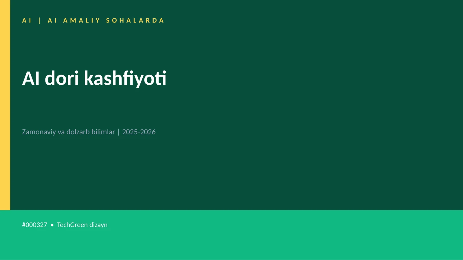 AI dori kashfiyoti