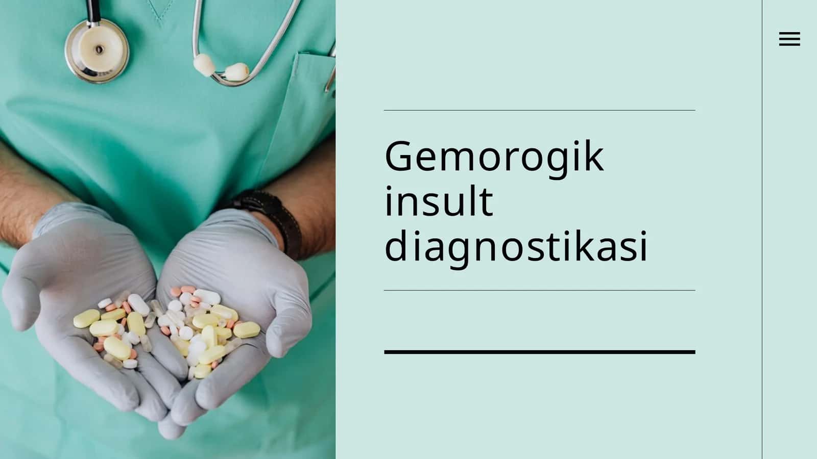 Gemorogik  insult  diagnostikasi