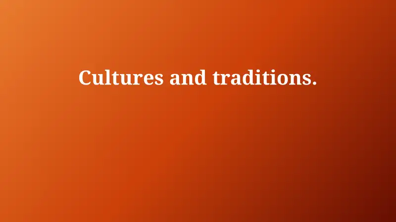 Understanding Culture: Core Concepts