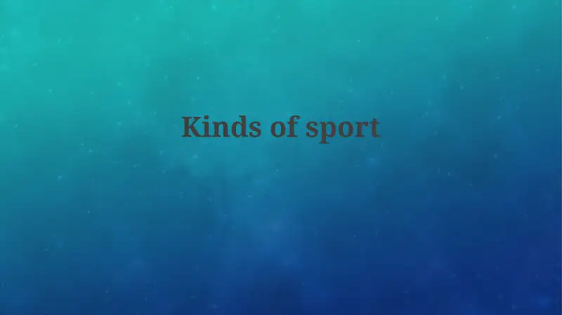 Classifying Sports: A Comprehensive Overview