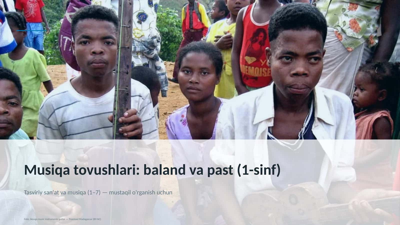 Musiqa tovushlari: baland va past (1-sinf)