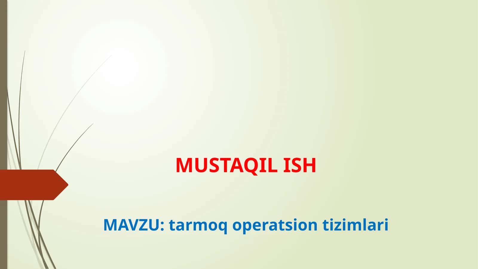 tarmoq operatsion tizimlari