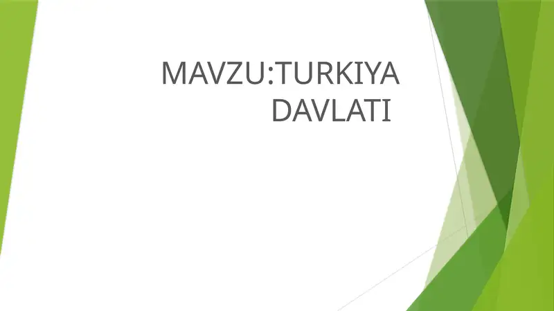 TURKIYA DAVLATI