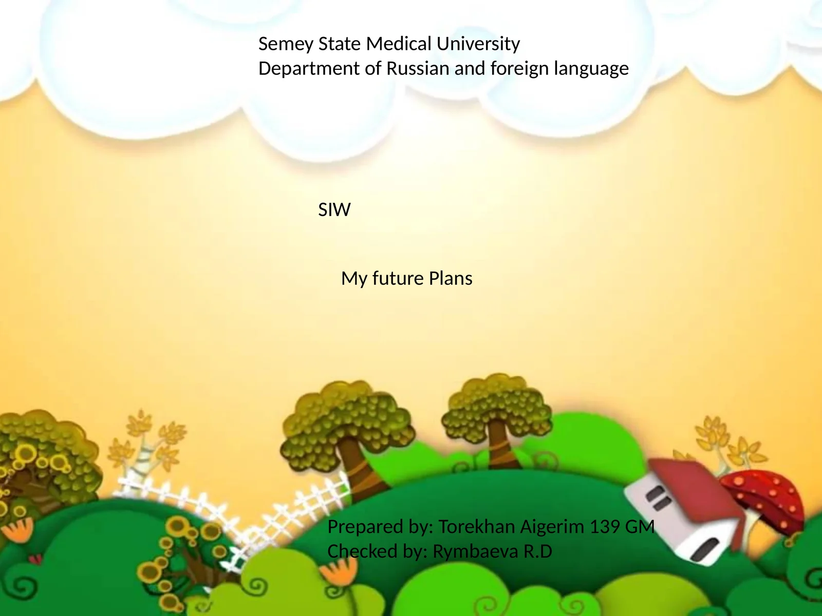 My future Plans