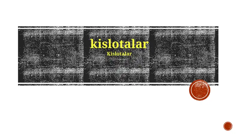 Kislotalar