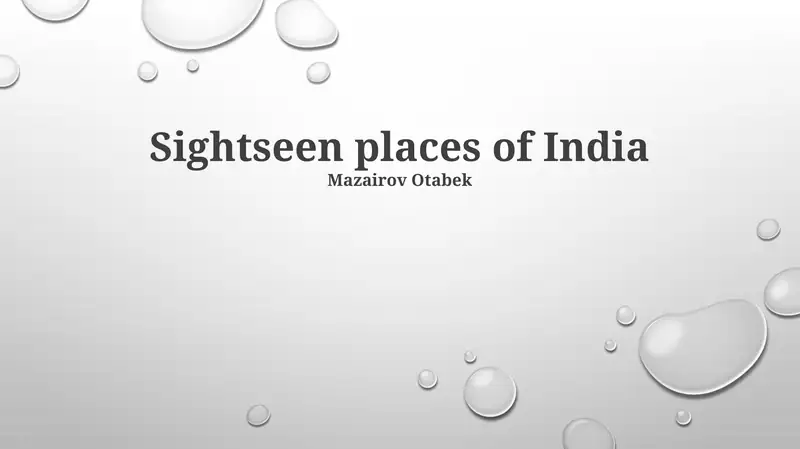Sightseen places of India