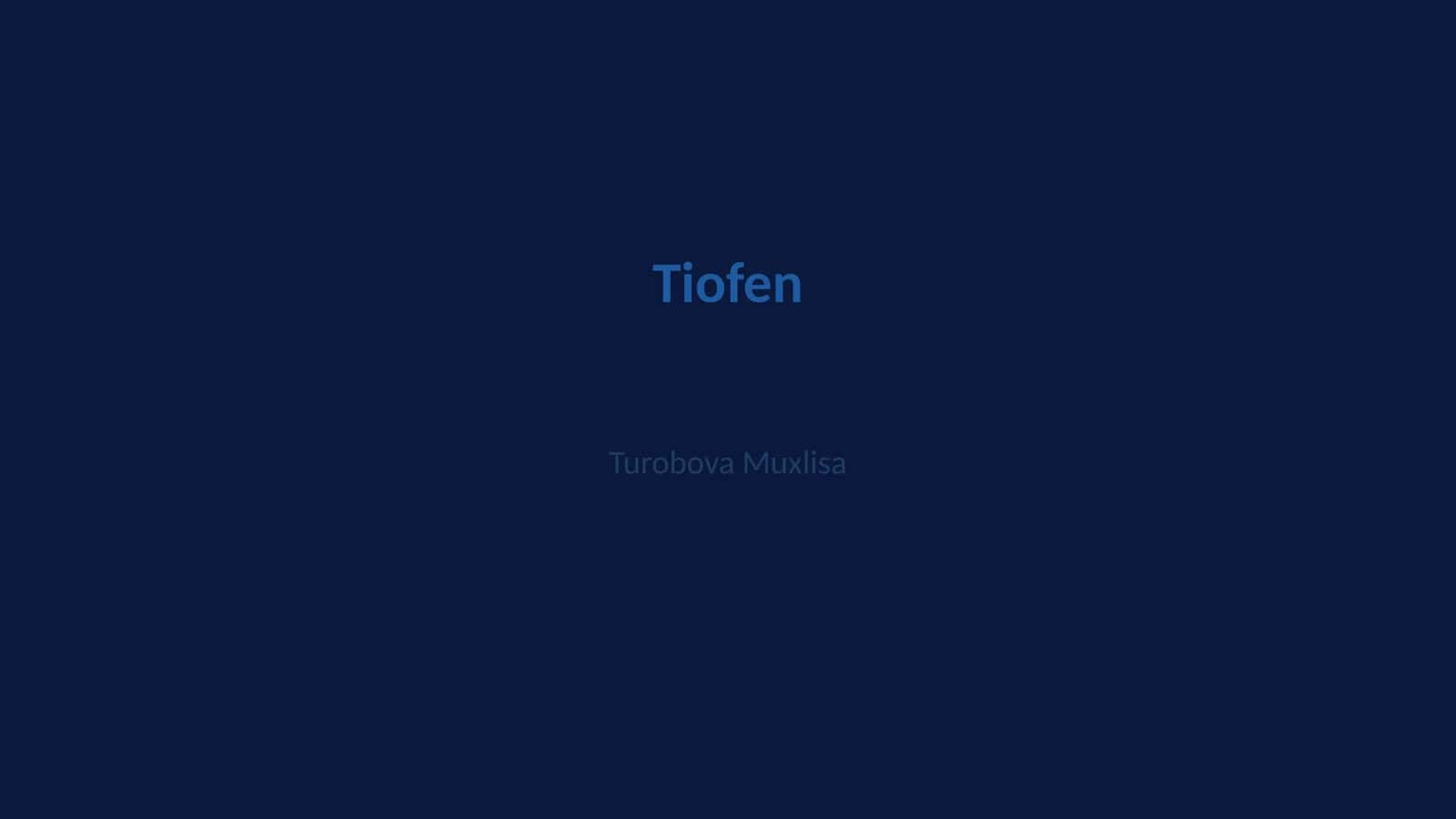 Tiofen