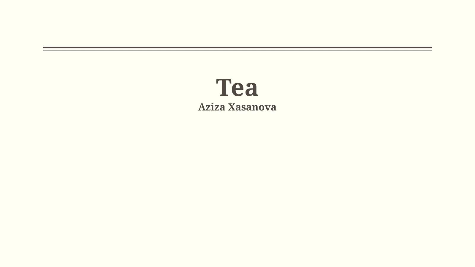 Tea