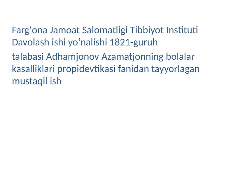 DIC (tarqalgan intravaskulyar koagulyatsiya sindromi)