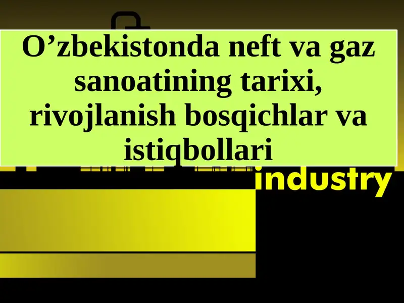 Neft va gaz sanoati