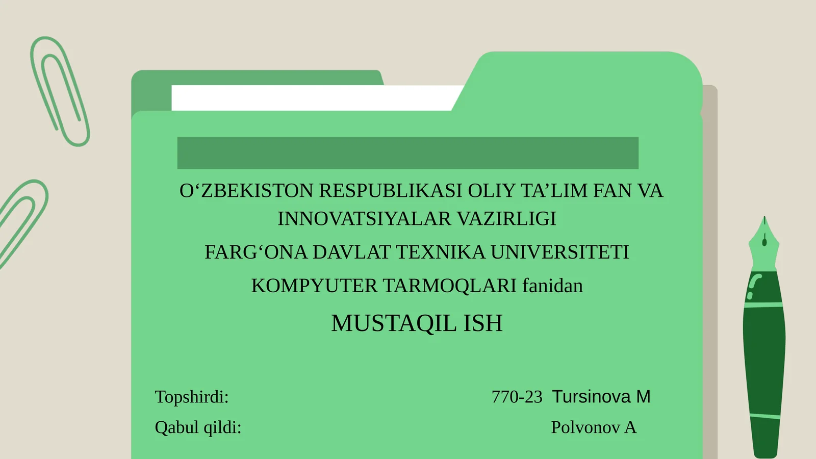 LAN tarmoqlari (Local Area Network)