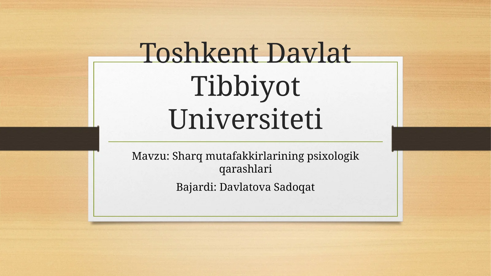 Sharq mutafakkirlarining psixologik qarashlari
