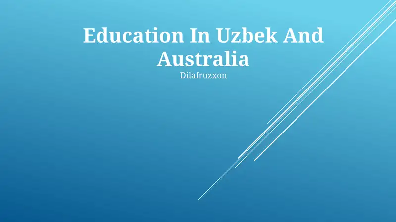 History of Education in Uzbekistan